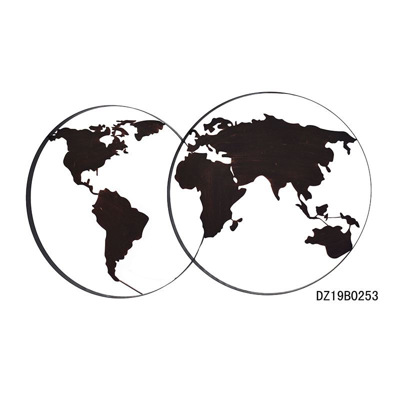 Indoor Wall Mounted Plant Holders Large Metal World Map Wall Art Decoration for Living Room, Bedroom and Office, Hall, Aisle – DECOR detail pictures