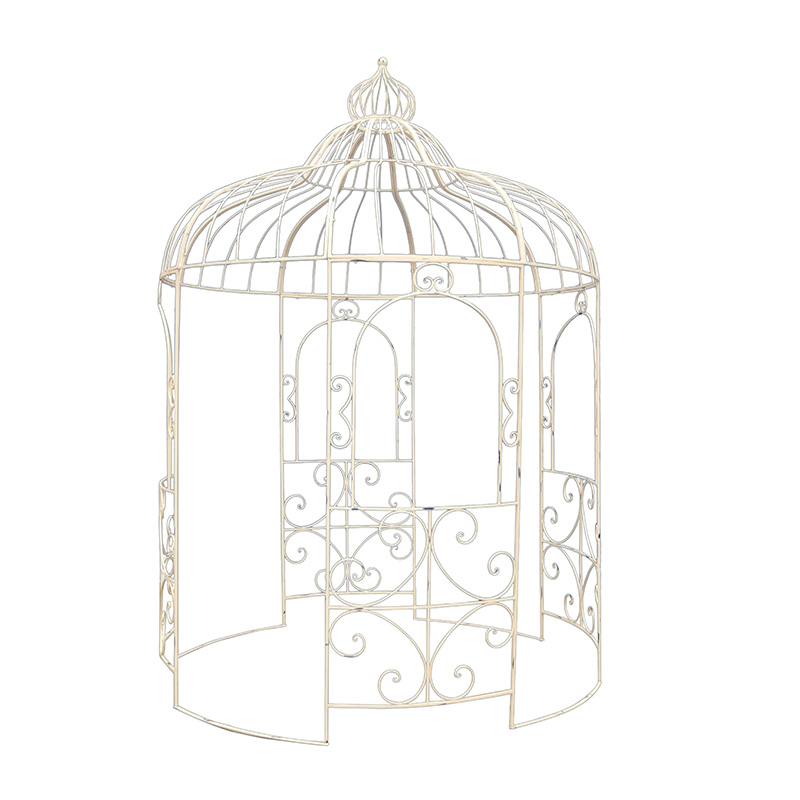 China OEM Outdoor Metal Wall Art - Rustic Brown Metal Outdoor Gazebo with Crown Top for Outdoor Living or Wedding Decor – DECOR