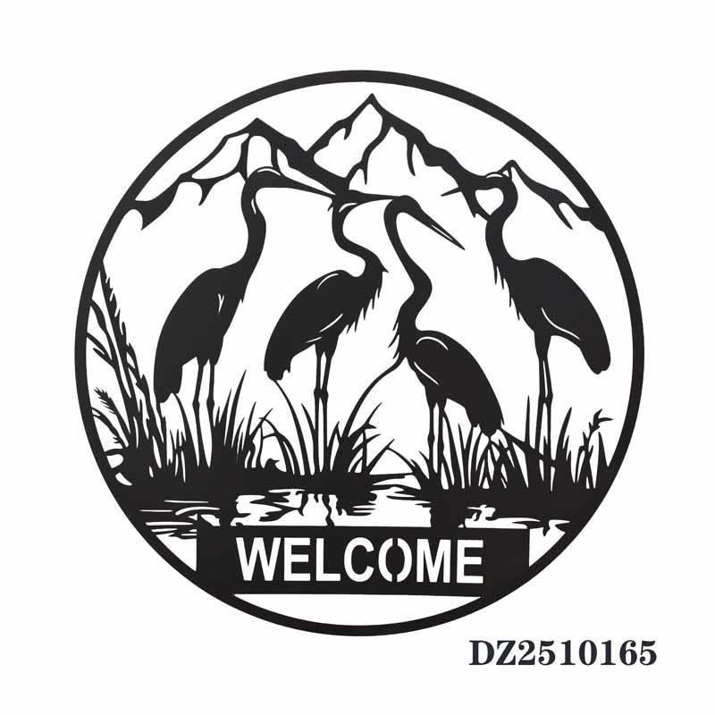 Metal Animal Shape Wall Decoration