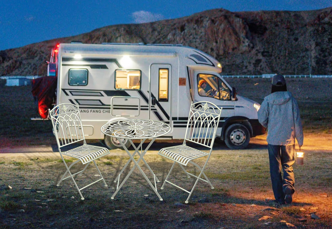 Tired of Bulky, Boring Outdoor Furniture? Discover Decor Zone’s Game-Changing Iron Folding Sets!