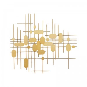 Abstract Metal Wall Decor Vertical Wall Sculpture Modern Wall Hanging Ornament