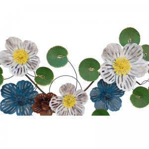Metal Flower Wall Decor Hanging Home Craft Wall Sculpture Modern Wall Decor