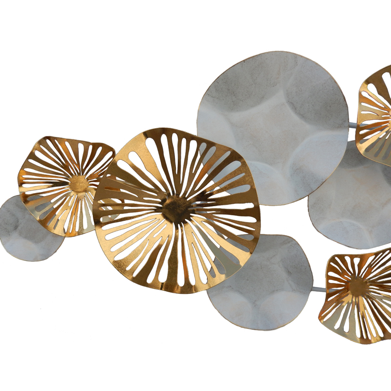 Oversized Flower Wall Art Decor Hollow Leaf Metal Wall Art Modern Wall Sculpture Featured Image