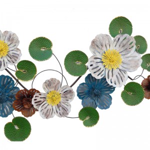 Metal Flower Wall Decor Hanging Home Craft Wall Sculpture Modern Wall Decor