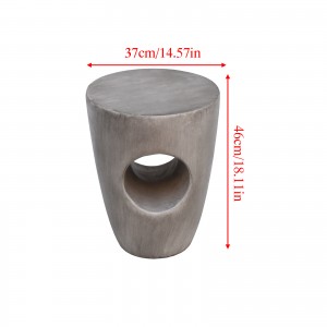 Unique Cone Shape Side Table Stylish Sofa End Table Outdoor Patio Stool For Indoor and Outdoor Use, No Assembly Needed