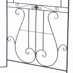 Electric Bass Rustic Iron Pavilion for Outdoor Living Garden Deco or Wedding Ornament