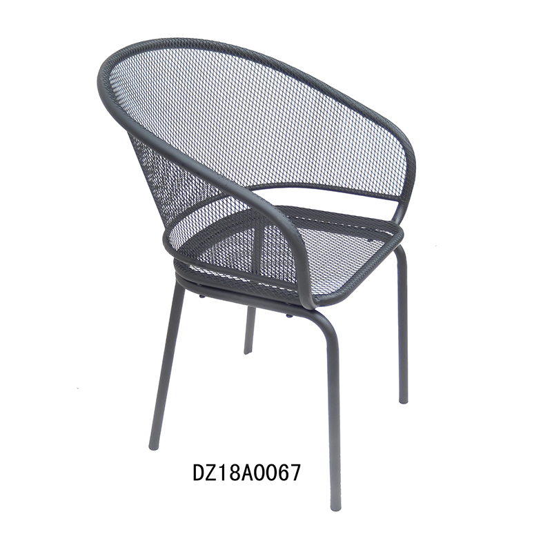 Wholesale Price Outdoor Plant Stand - Mesh Outdoor Tub Chair Stackable Dining Chair for Garden Patio and Beach  – DECOR