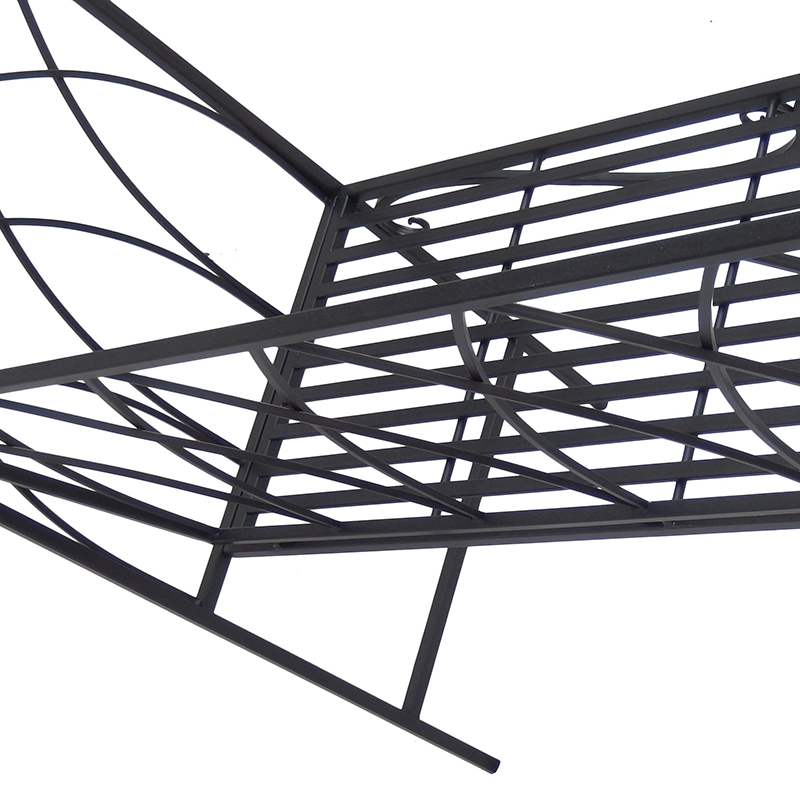 Good Wholesale Vendors Metal Plant Stand Outdoor - Gothic Metal Garden Arbor Bench Garden Arch with Bench Climbing Plant for Outdoor Living – DECOR detail pictures