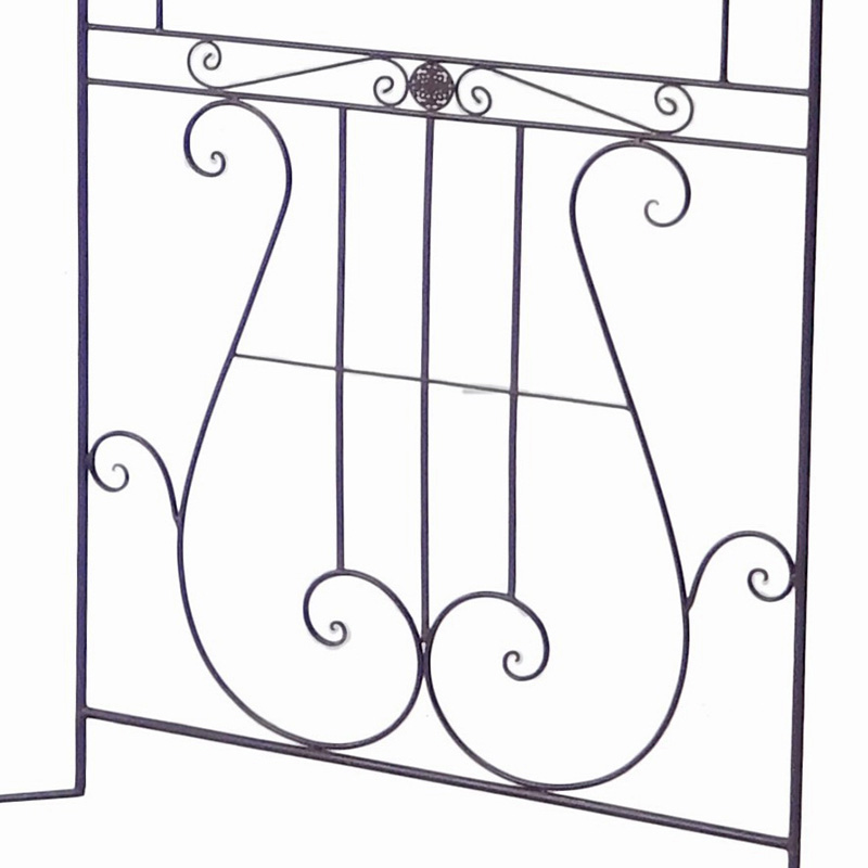 Professional Design Wall Mounted Plant Holder Outdoor - Electric Bass Rustic Iron Pavilion for Outdoor Living Garden Deco or Wedding Ornament – DECOR