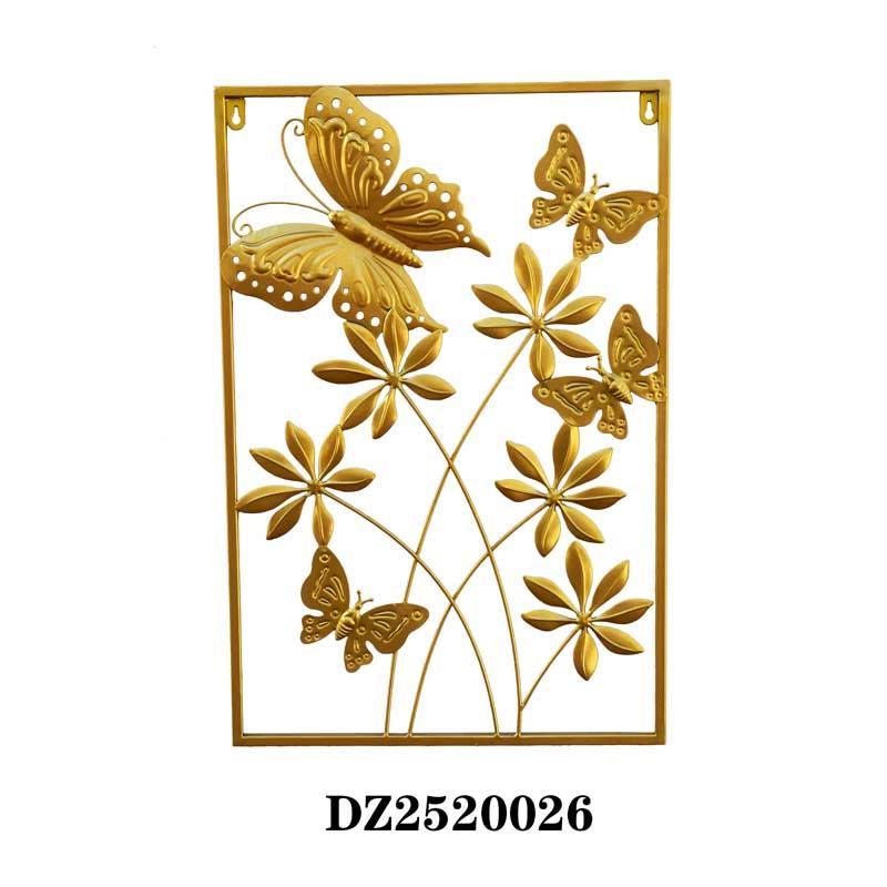 Modern Metal Simple Stylish Leaves and Flowers Shape Wall Decoration