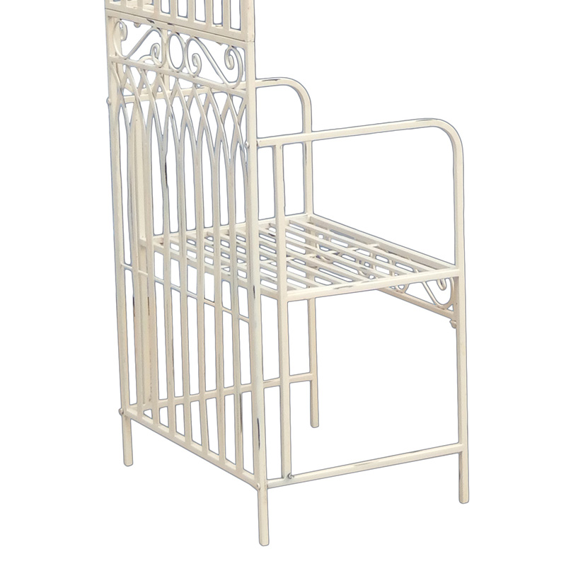 Top Suppliers Outdoor Herb Garden Planters - Outdoor Rustic Gothic Garden Arch with Seat Garden Arbour for Climbing Plant – DECOR detail pictures