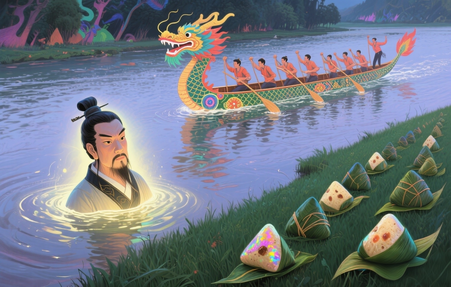 Dragon Boat Festival Qu Yuan