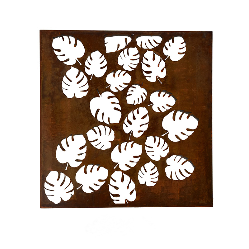 Leaf Metal Wall Art Decor Tropical Leaf  Wall Sculpture Decorative Hanging Plaque Ornament Iron for Living Room Featured Image