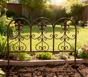 Stylish Metal Garden Fence