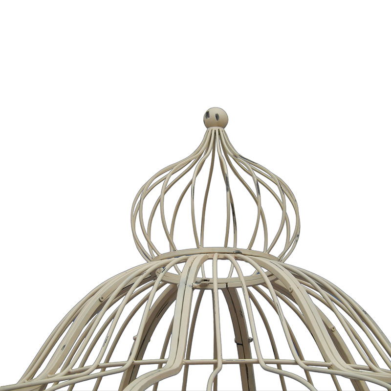 China OEM Outdoor Metal Wall Art - Rustic Brown Metal Outdoor Gazebo with Crown Top for Outdoor Living or Wedding Decor – DECOR