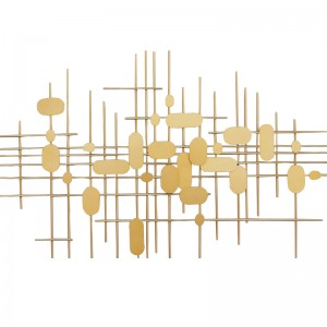 Abstract Metal Wall Decor Vertical Wall Sculpture Modern Wall Hanging Ornament