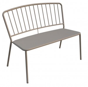 Modern Metal Simple Style Weather Resistant Garden Bench