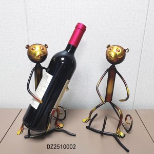 Modern Metal Simple Style Monkey Shape Wine Holder